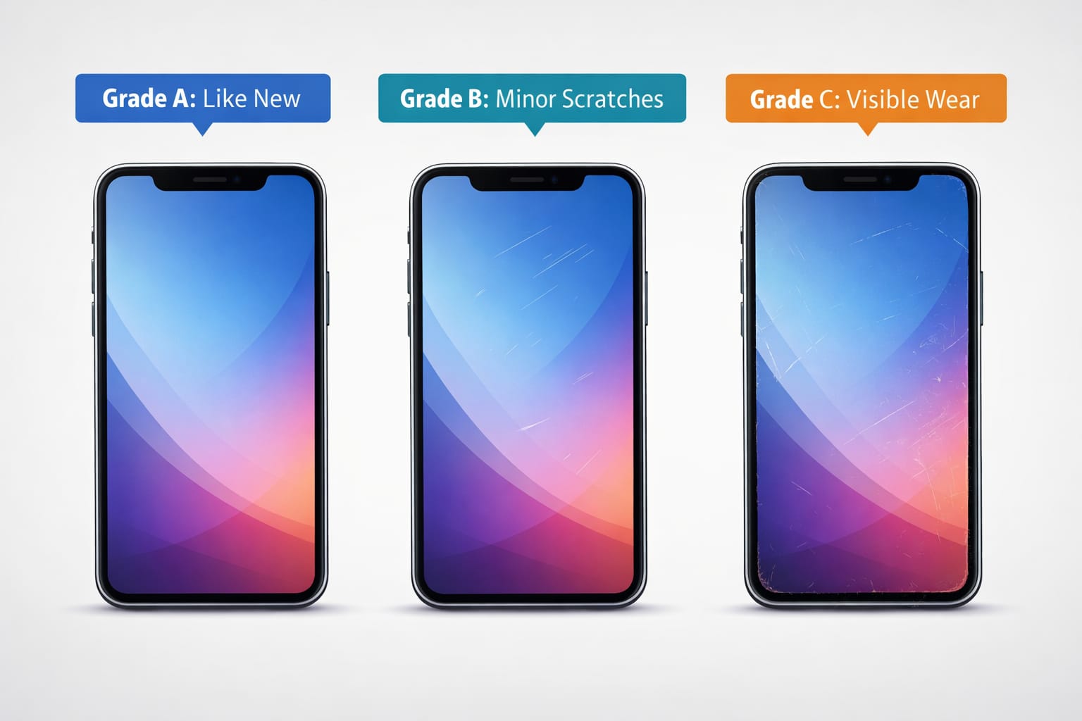 Refurbished Phone Grading System - Grade A, B, C