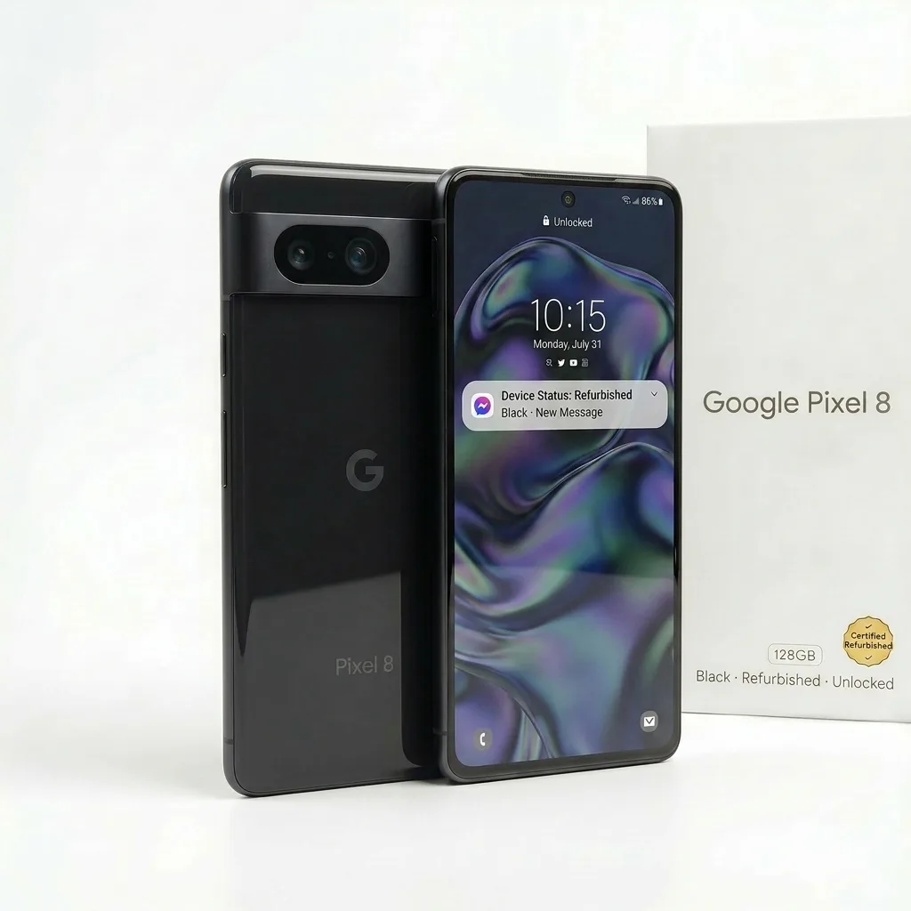 Refurbished Google Pixel 8 128GB – Black – Refurbished Phones UK