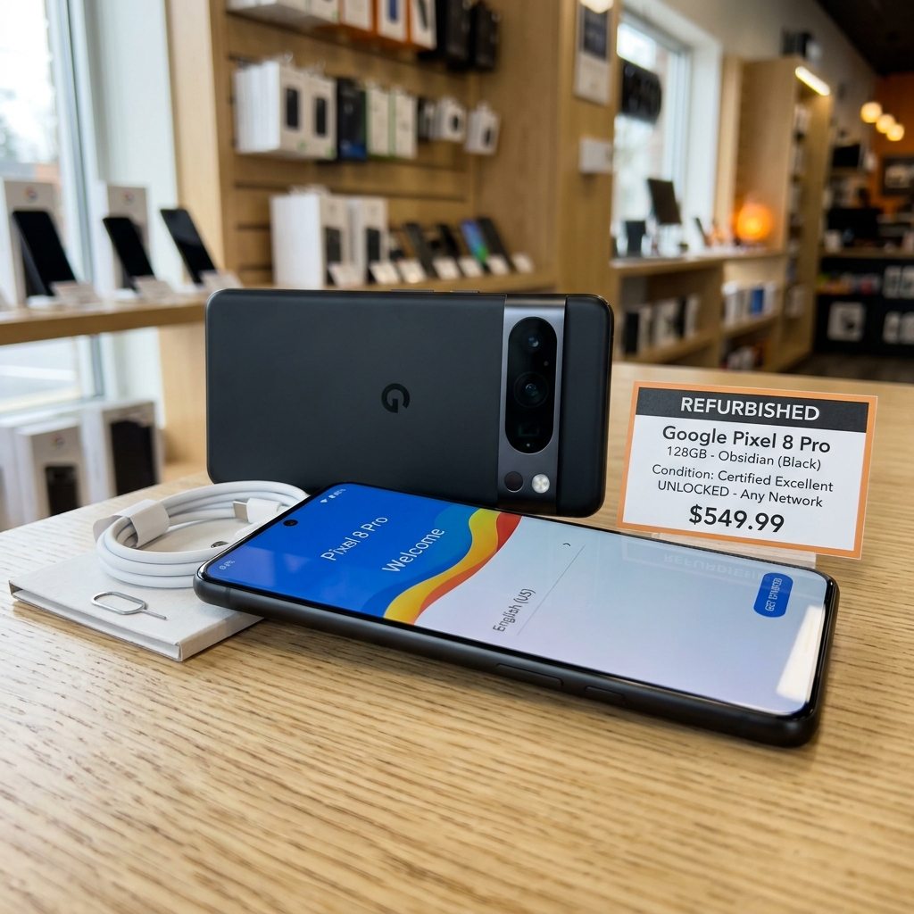 Refurbished Google Pixel 8 Pro Battery Health & Backup