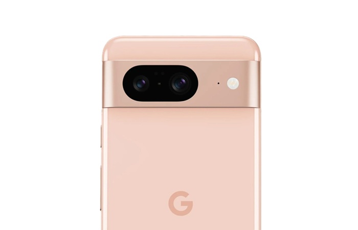 google pixel 8 rose gold camera