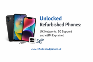 Unlocked refurbished phones UK networks, 5G support and eSIM