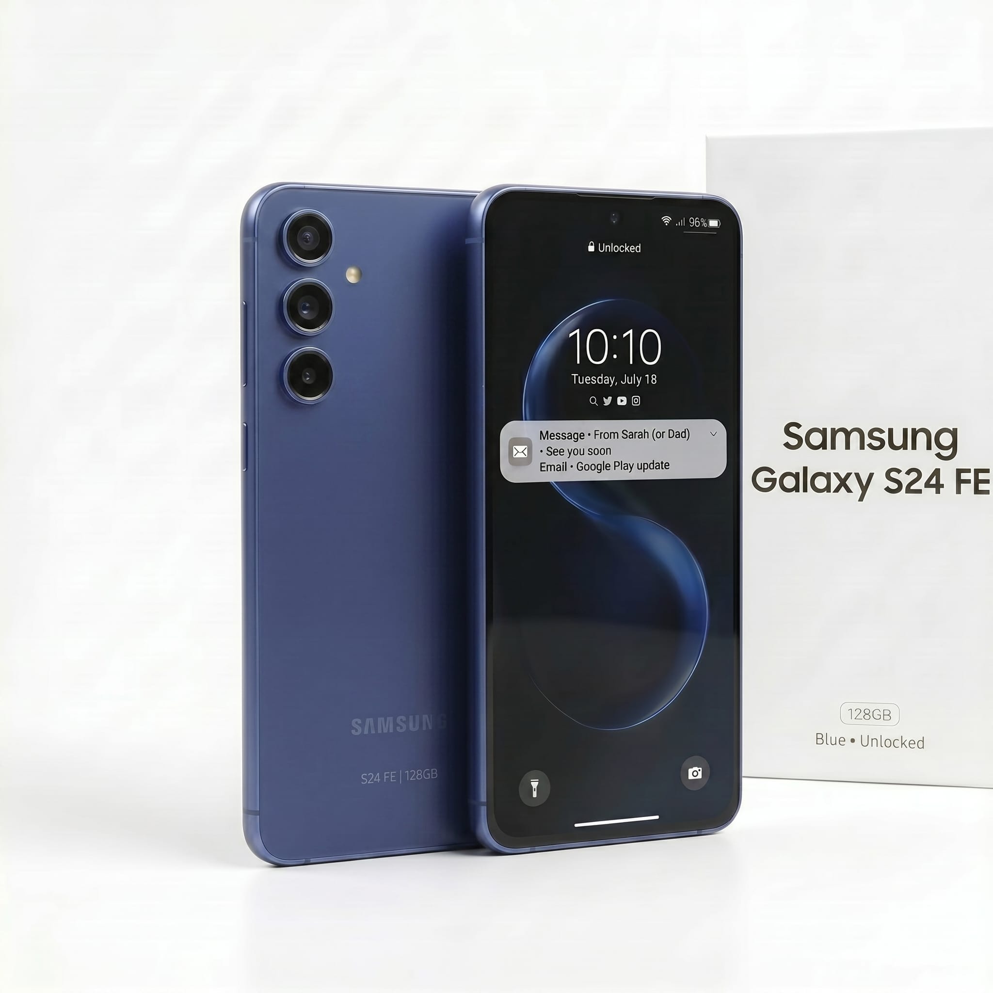 Samsung Galaxy S24 FE 128GB Blue Unlocked | Premium 5G Smartphone