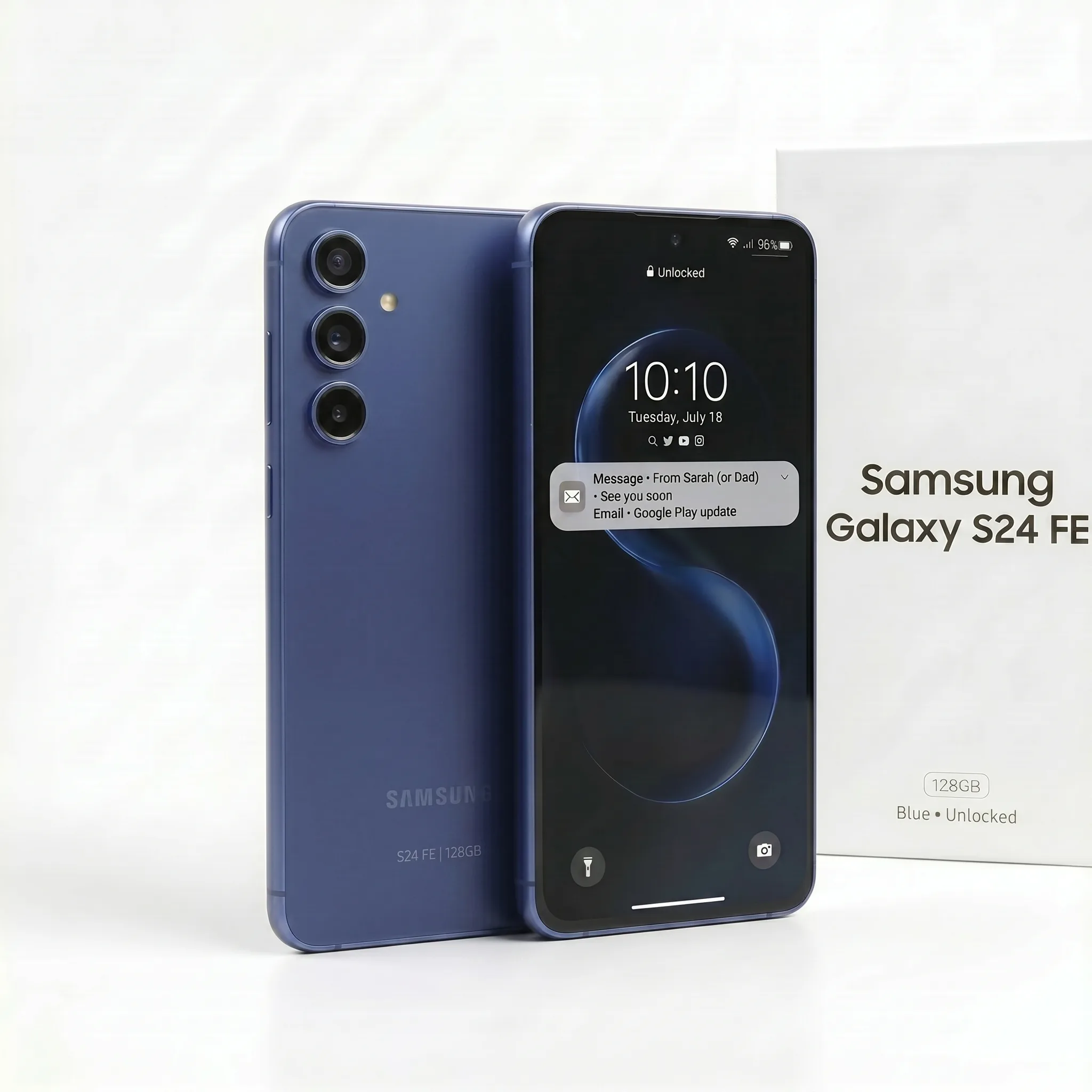 Samsung Galaxy S24 FE 128GB Blue Unlocked | Premium 5G Smartphone