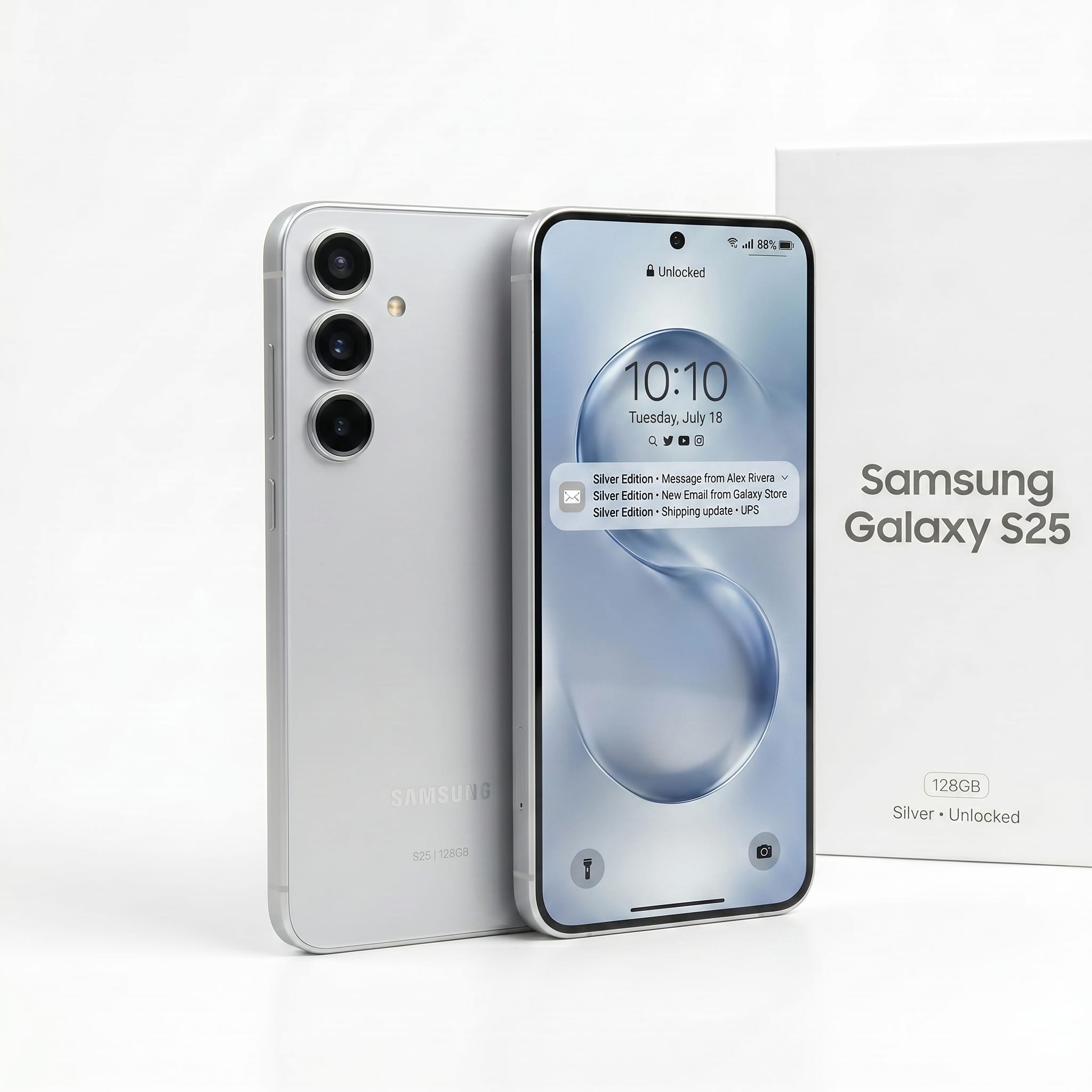 Samsung Galaxy S25 128GB Silver Unlocked | Latest 5G