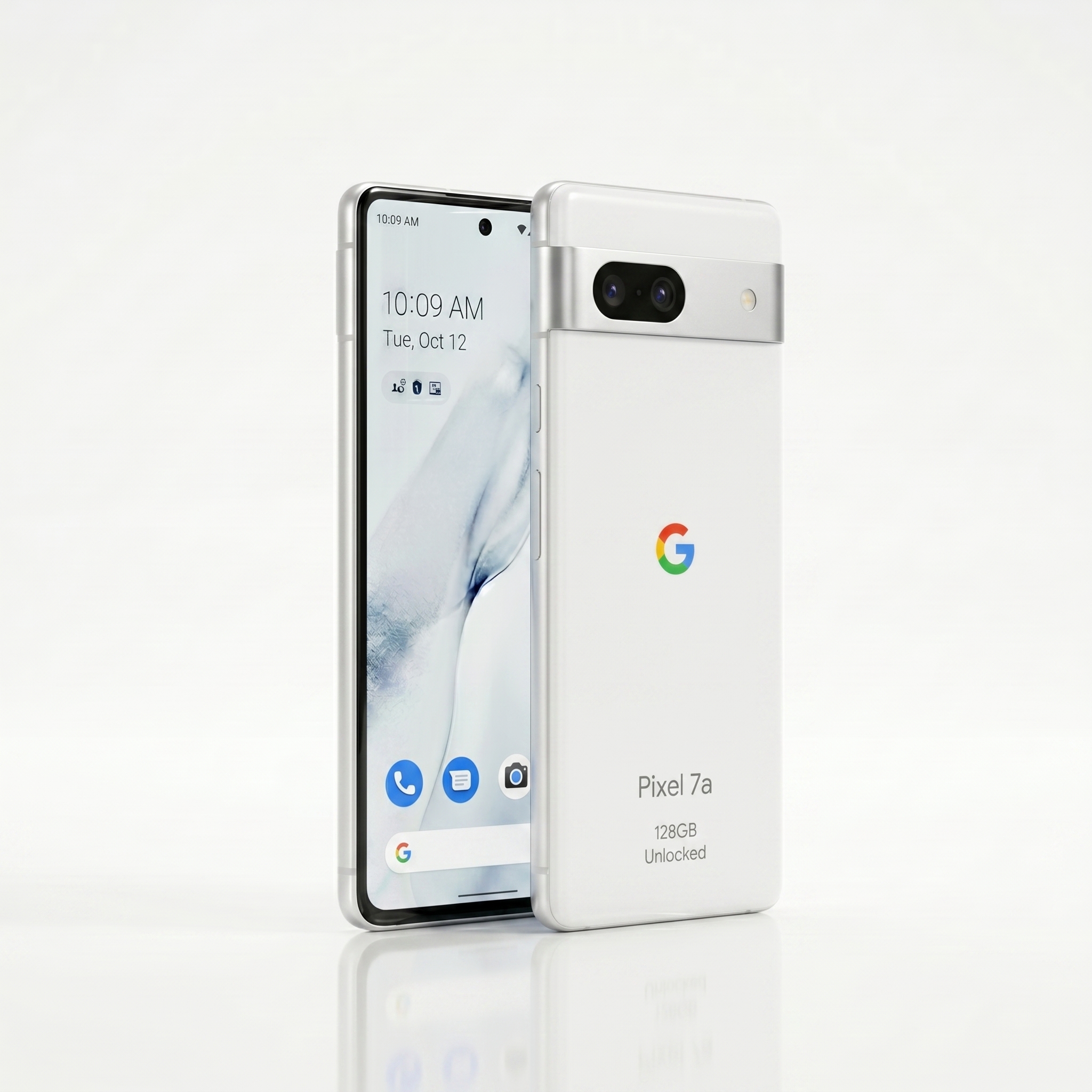 Refurbished Google Pixel 7a 128GB White UK | Unlocked & Warranty Included
