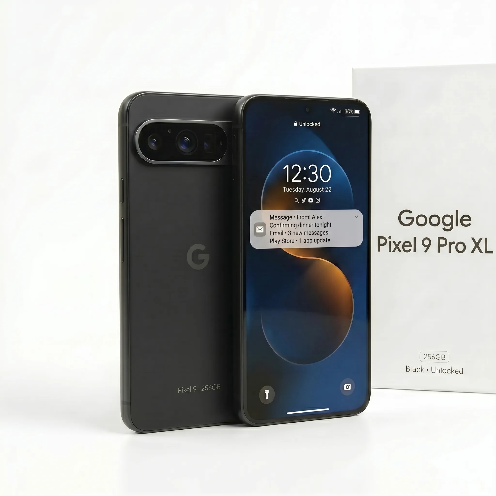 Google Pixel 9 Pro XL 256GB – Black – Unlocked – Refurbished Phones UK