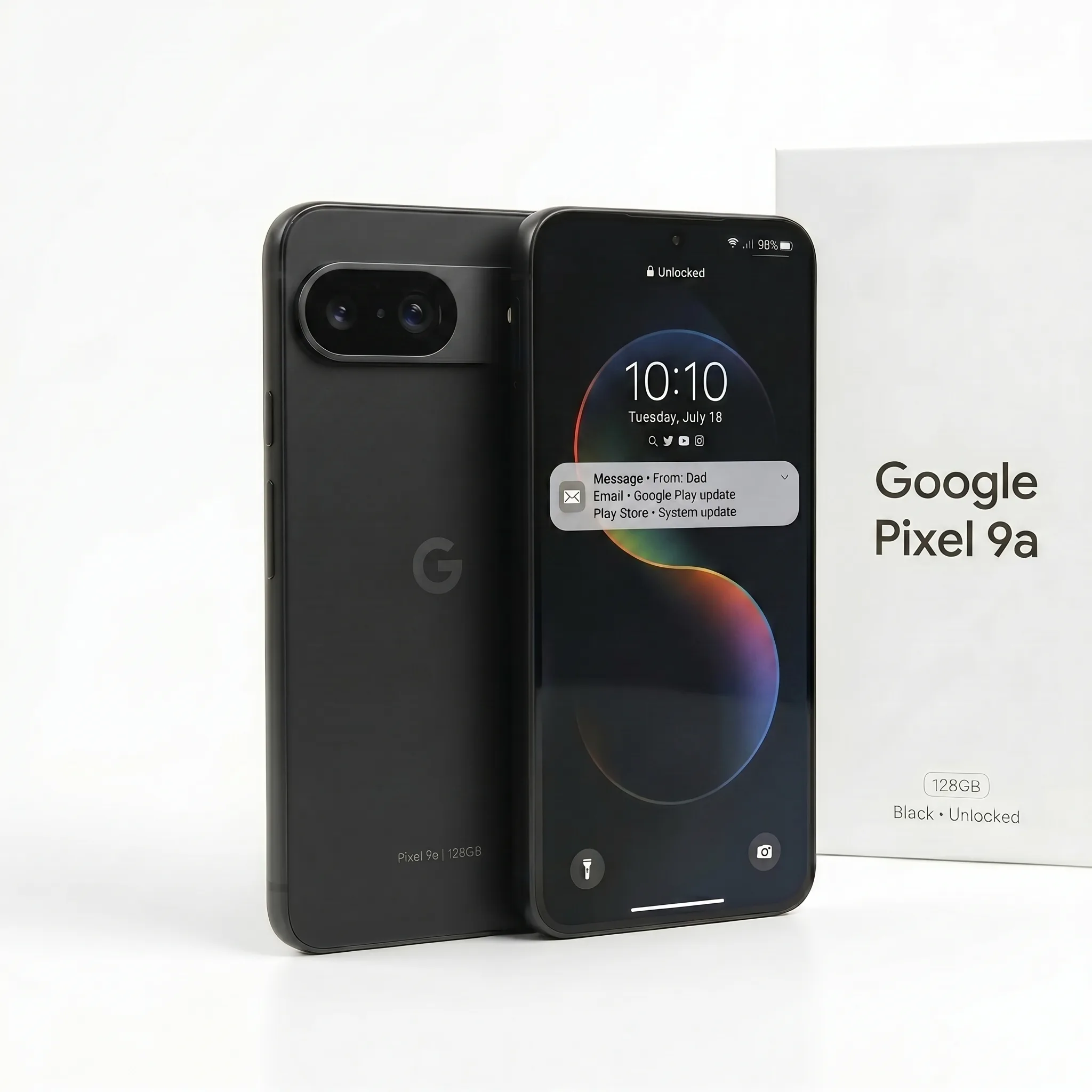 Google Pixel 9a 128GB Black Unlocked | Smart AI 5G Smartphone