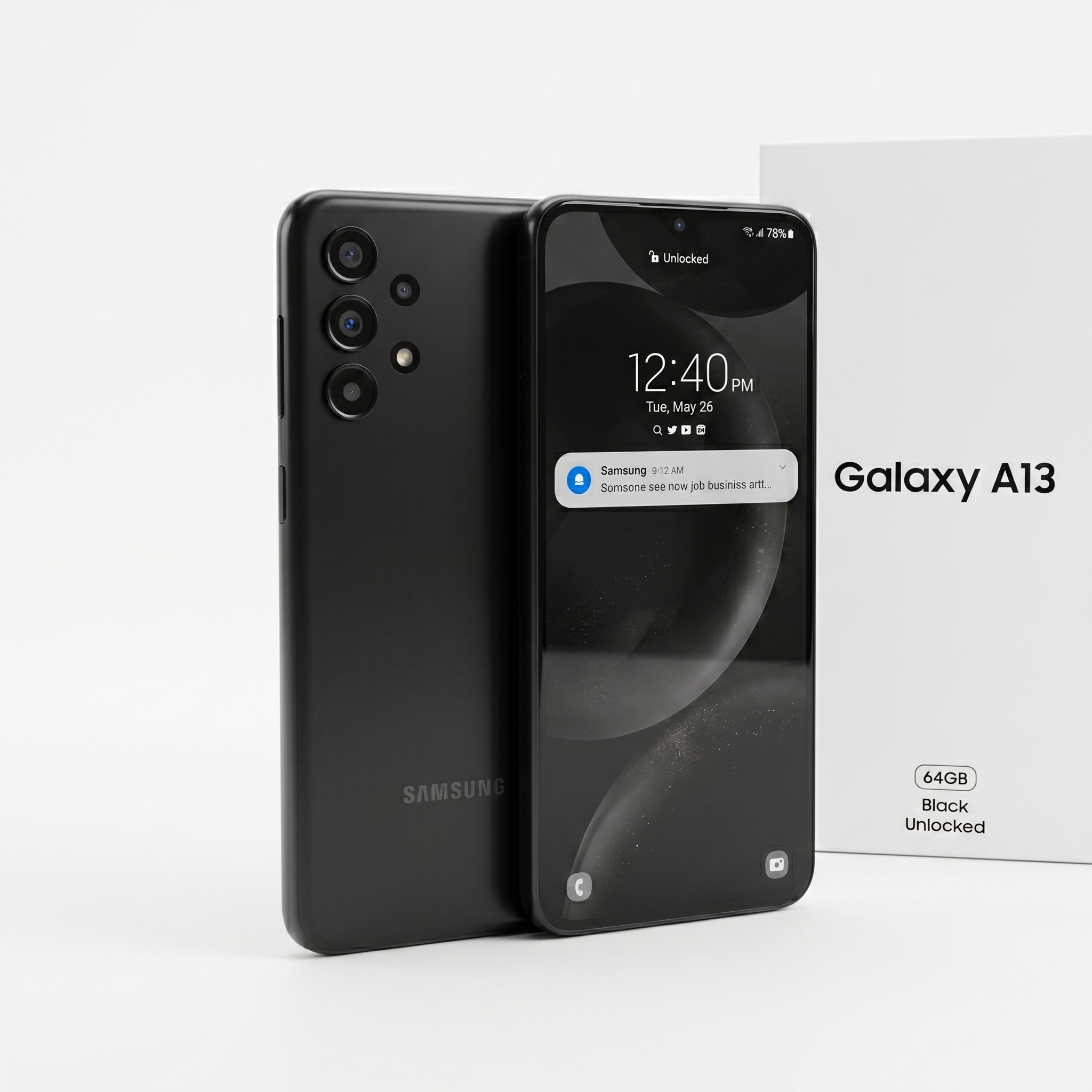 Refurbished Samsung Galaxy A13 64GB Black UK | Unlocked & Warranty Included