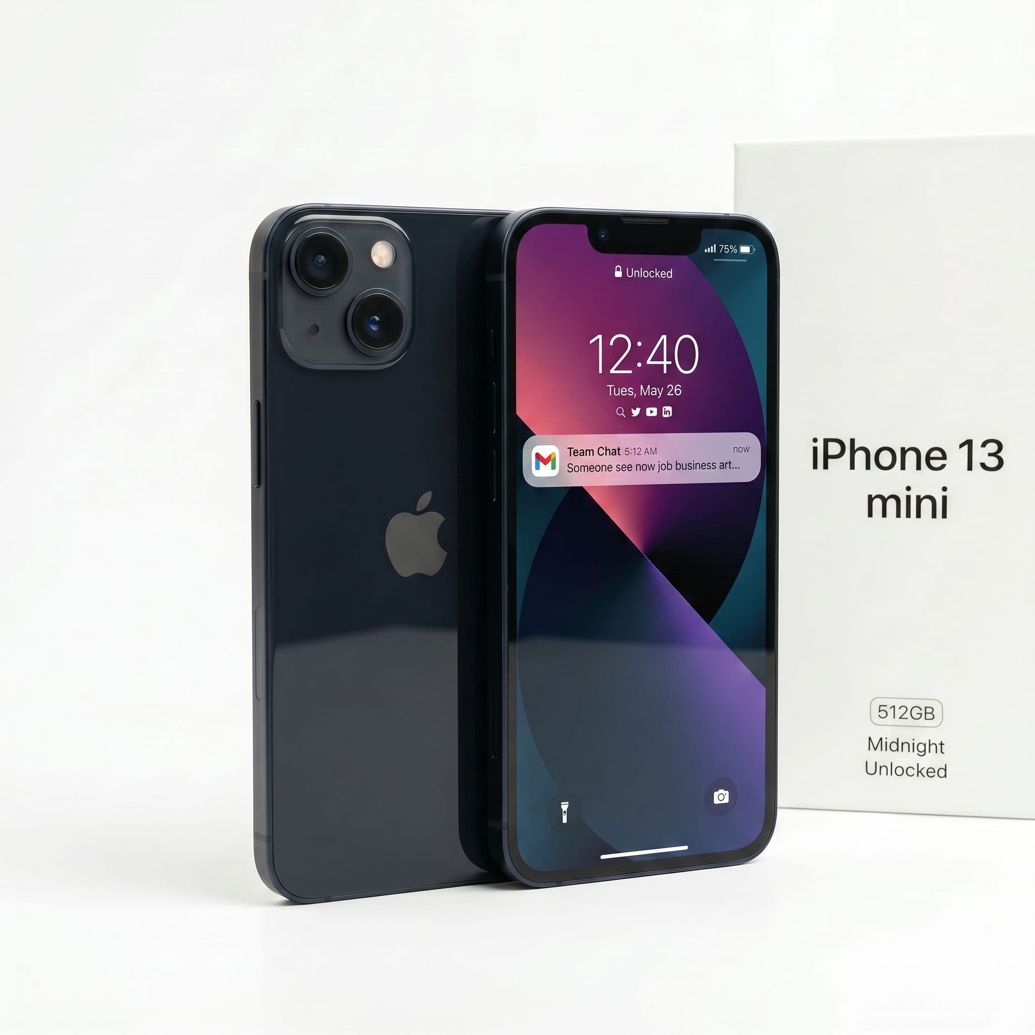 iPhone 13 mini 512GB Midnight Unlocked | Compact Apple Smartphone