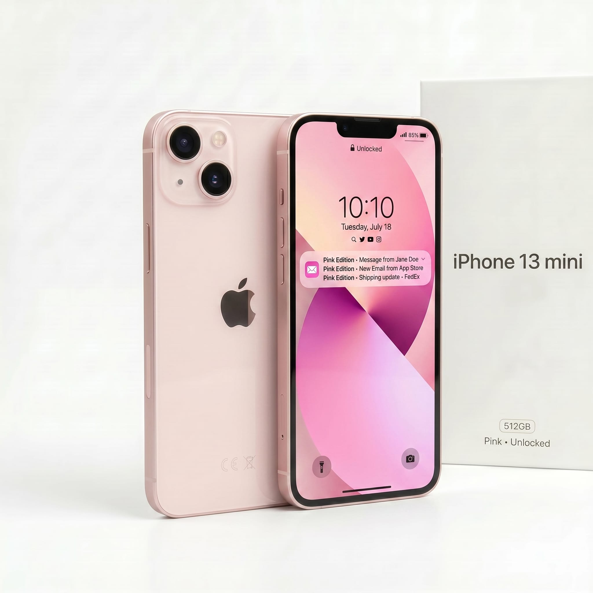 iPhone 13 mini 512GB Pink Unlocked | Compact Apple 5G Phone