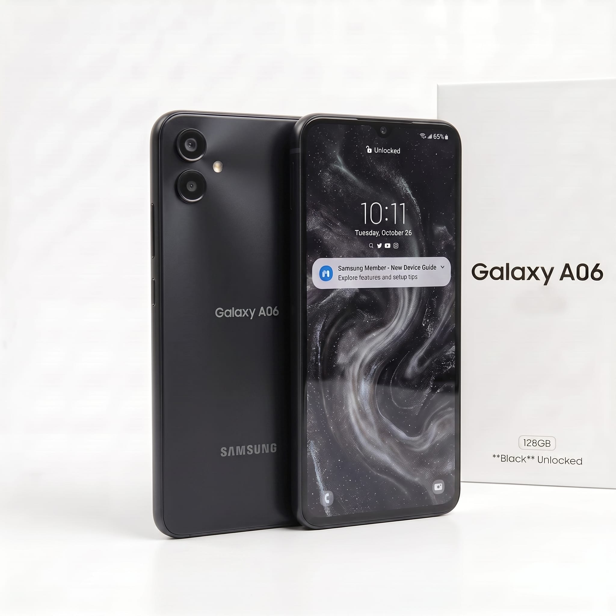 Samsung A06 128GB Black Brand New | Refurbished Phones UK