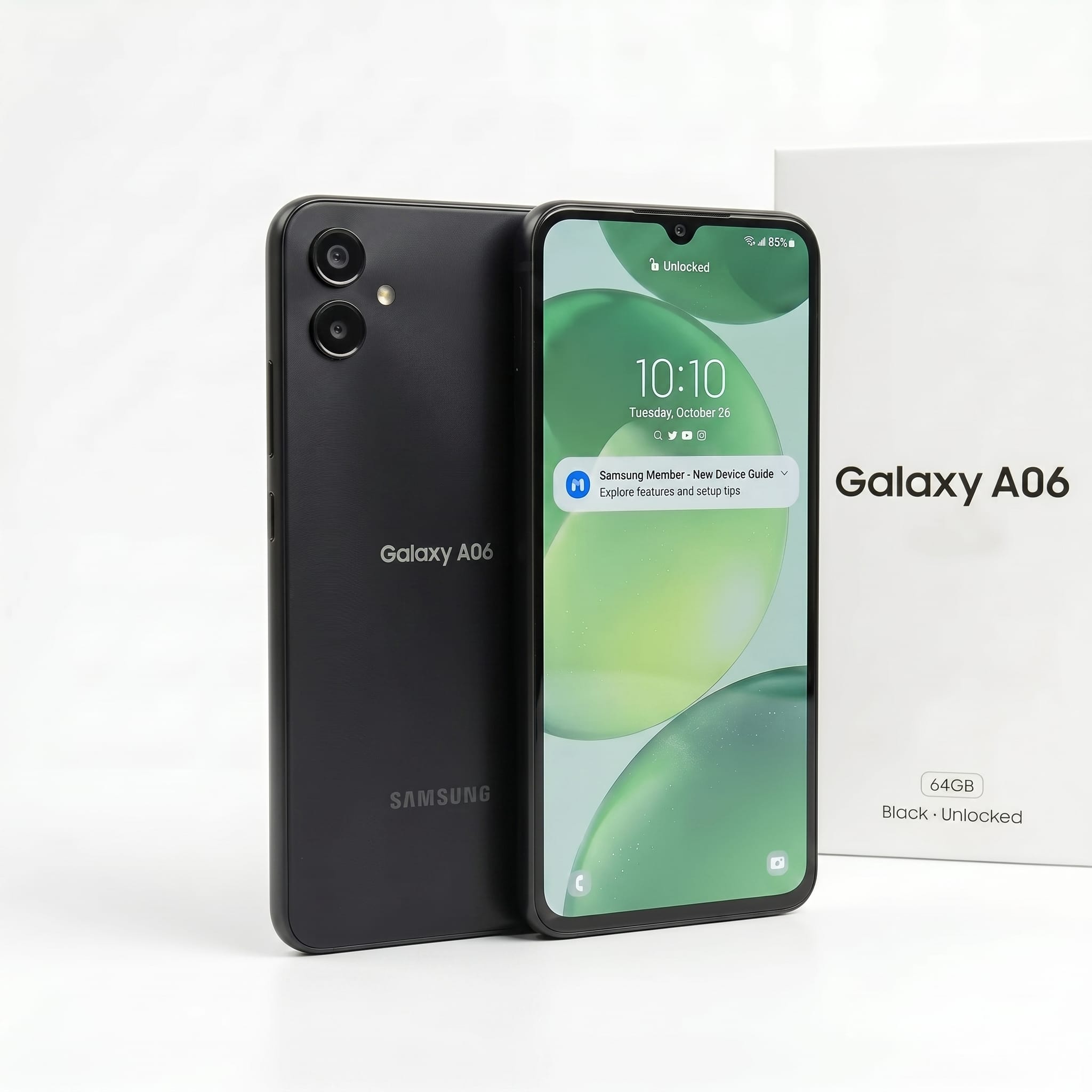 Samsung A06 64GB Black Brand New | Refurbished Phones UK