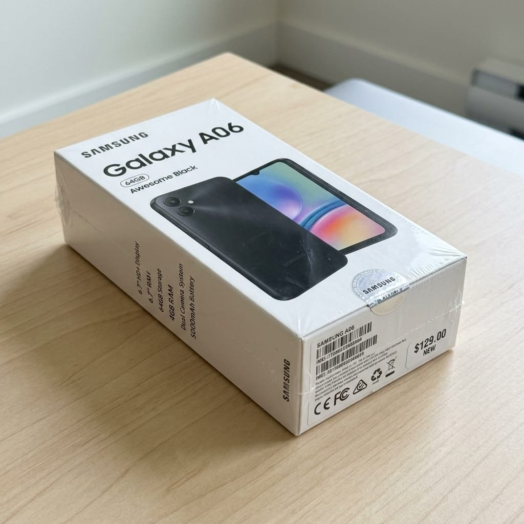 New Samsung A06 Battery Health & Backup