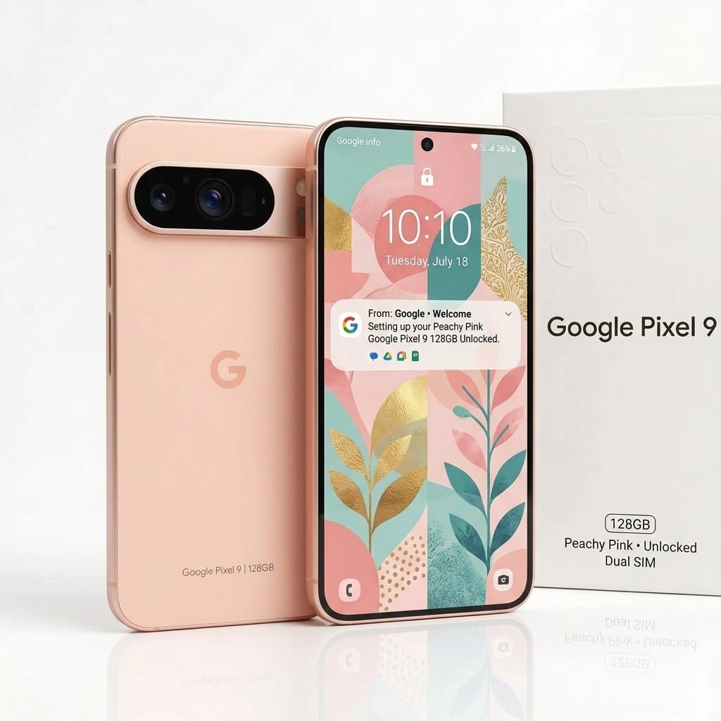Google Pixel 9 128GB Pink Unlocked | Refurbished Phones UK