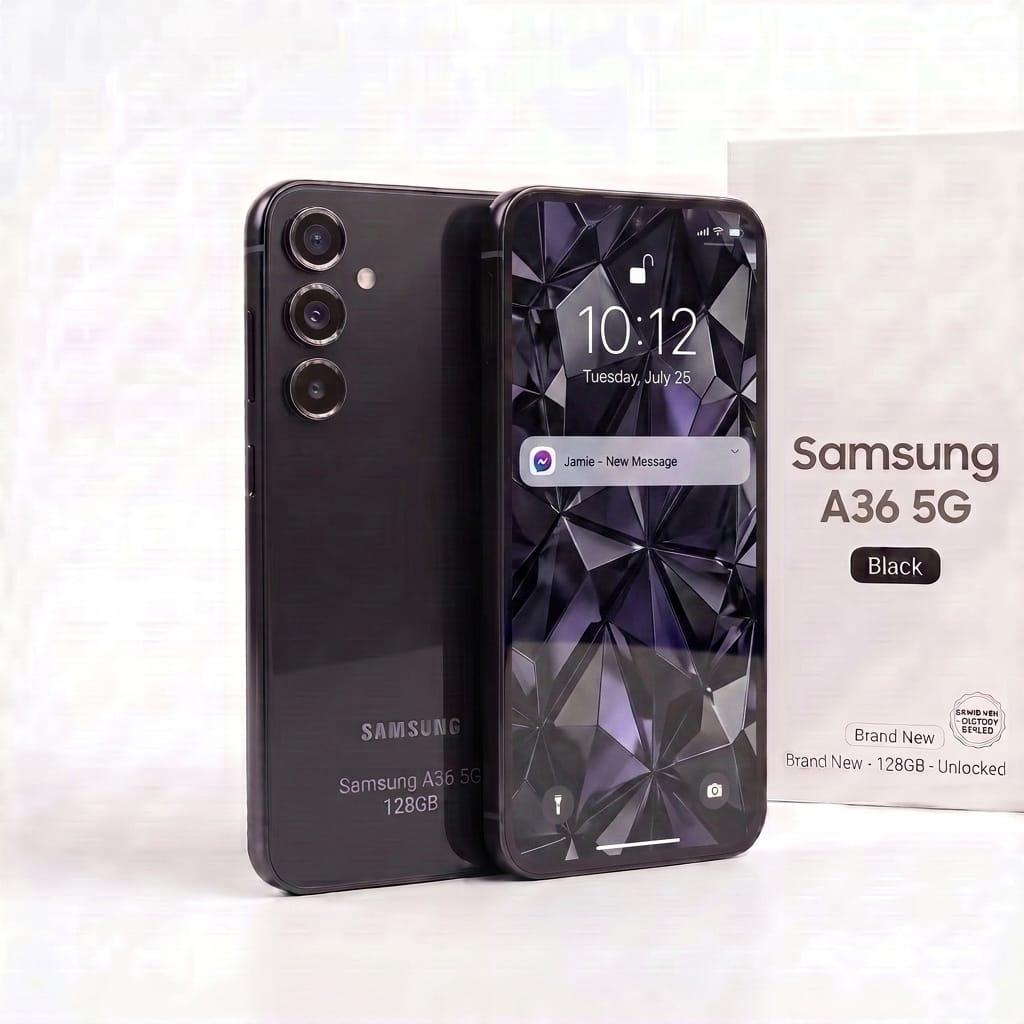 Samsung A36 5G 128GB Black Brand New | Refurbished Phones UK