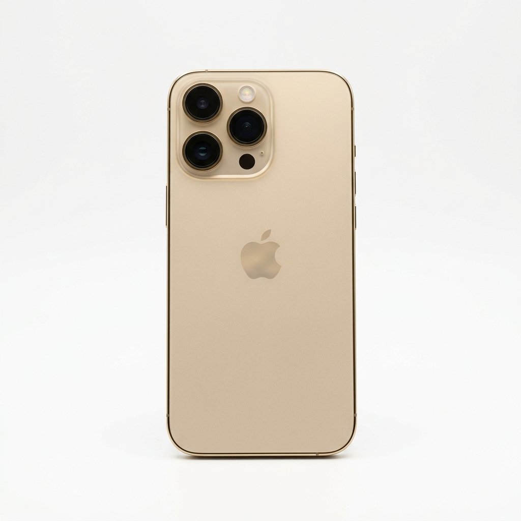 iPhone 14 Pro 256GB Gold Unlocked smartphone front and back view