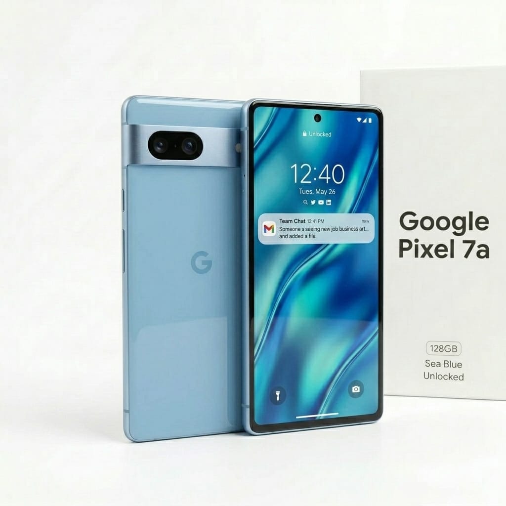 Google Pixel 7a 128GB Blue Unlocked | Refurbished Phones UK