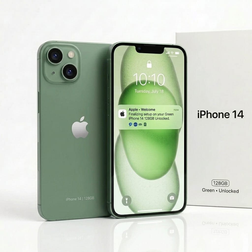 iPhone 14 128GB Green Unlocked UK | Refurbished Phones