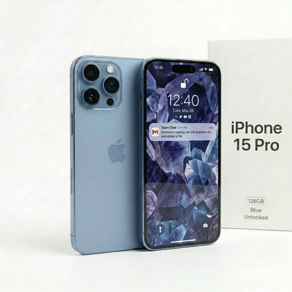 Buy iPhone 15 Pro 128GB Blue Unlocked UK | Refurbished Phones