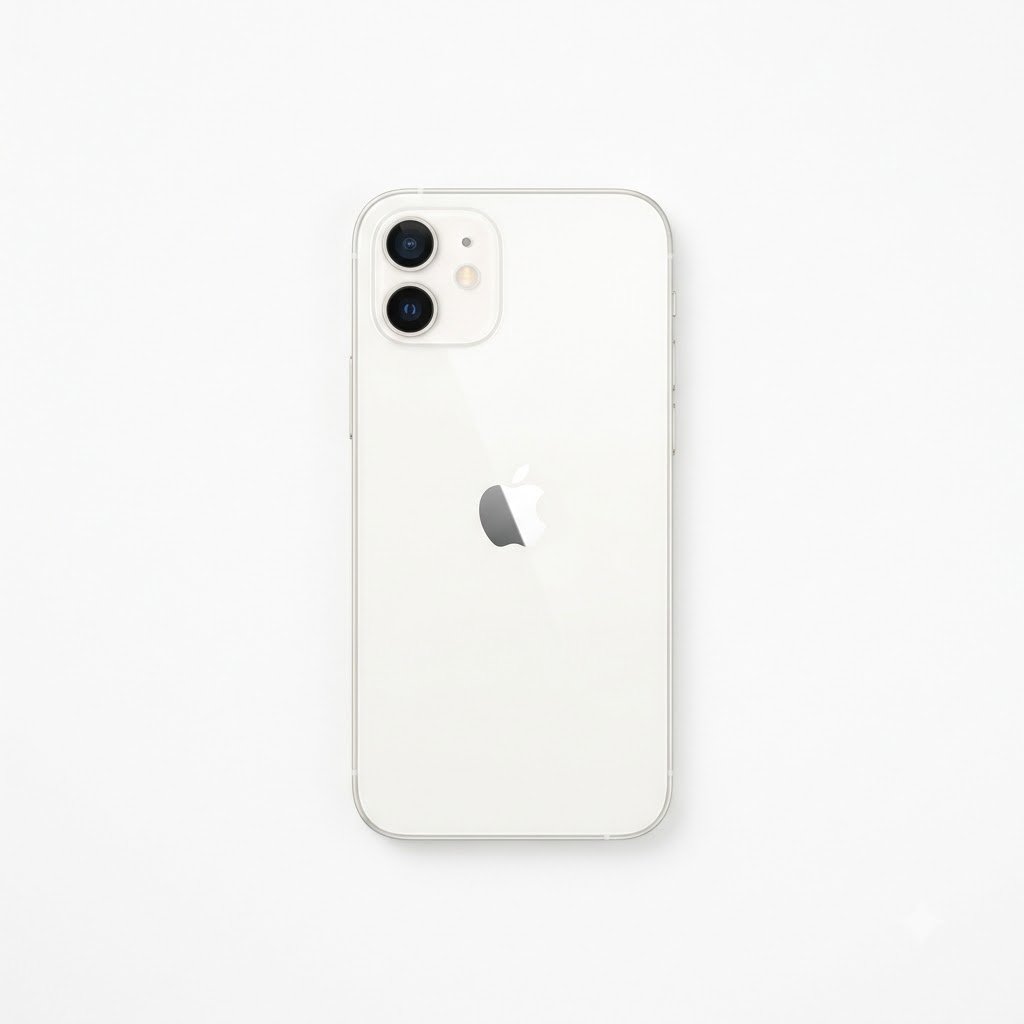 Apple iPhone 12 64GB White unlocked smartphone front and back view
