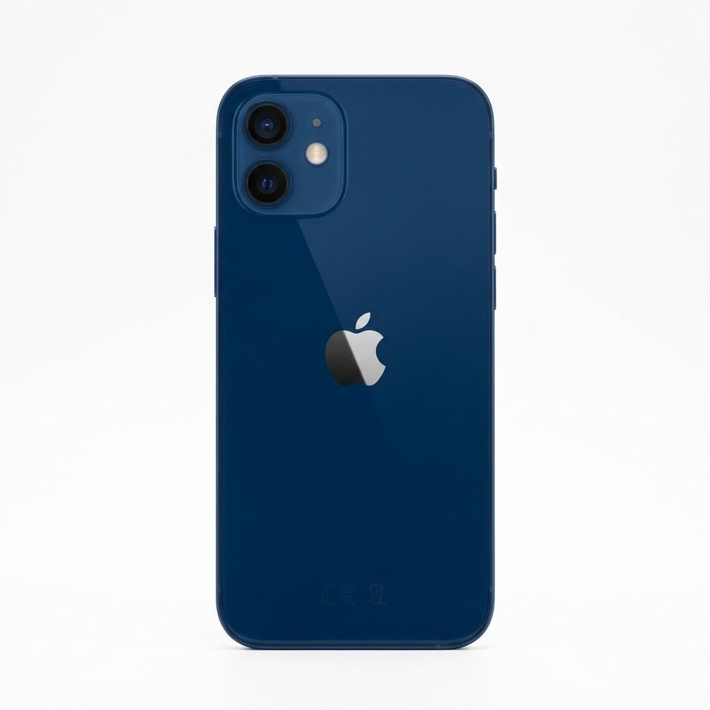 Apple iPhone 12 64GB Blue unlocked smartphone front and back view