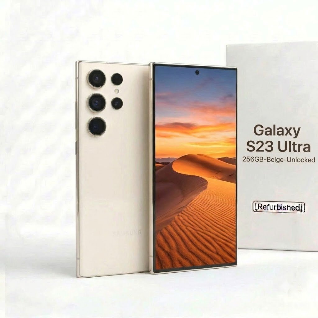 Samsung Galaxy S23 Ultra 256GB Beige | UK Refurbished